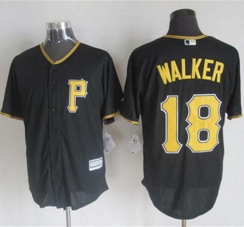 Pirates #18 Neil Walker Black New Cool Base Stitched MLB Jersey - Click Image to Close